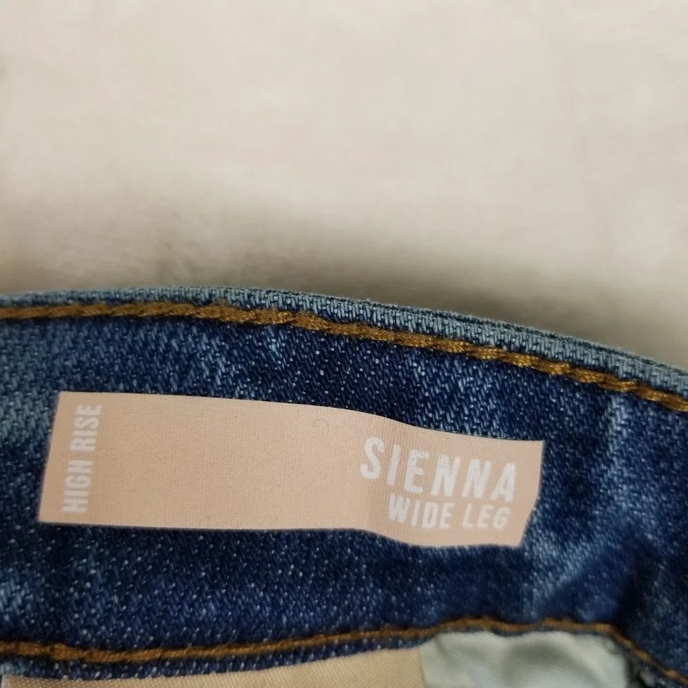 Kut from the Kloth Blue Wide Leg Cuffed Jeans
